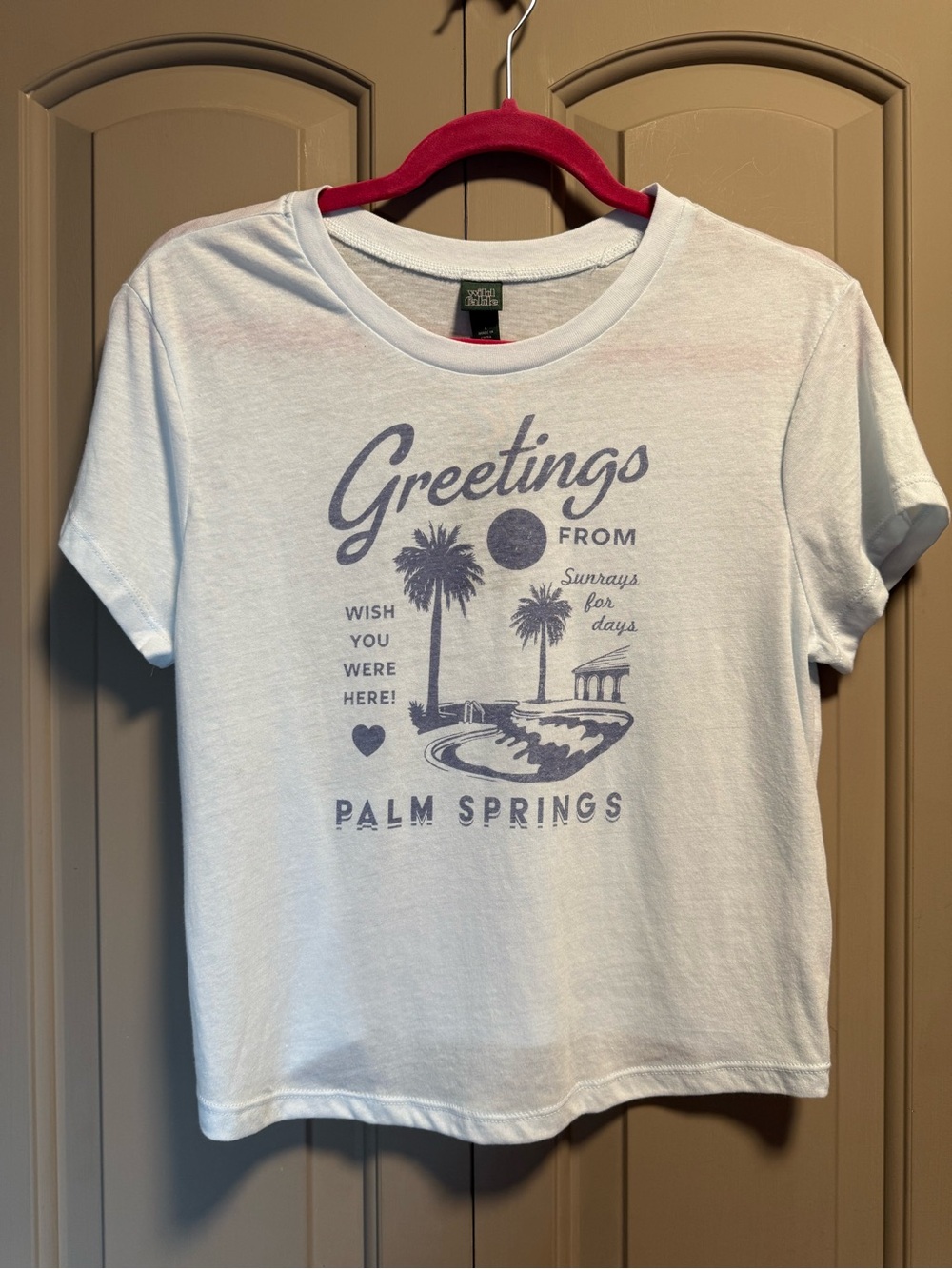 wild fable White Palm Springs Graphic Tee with Lavender Print